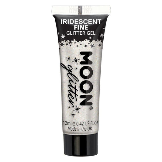 Moon Glitter Iridescent Glitter Gel, White, Single, 12ml | Why Not Shop