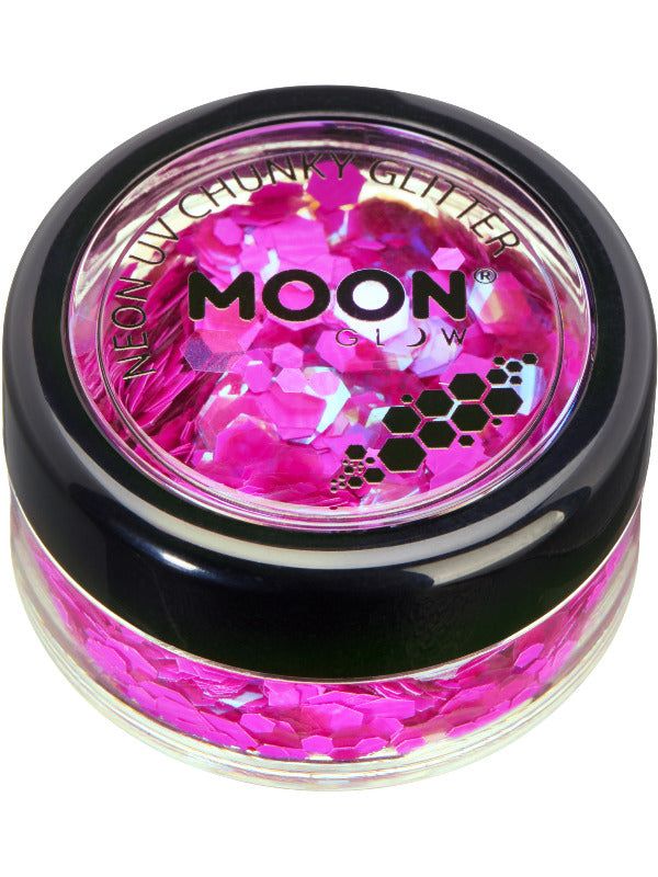 Moon Glow - Neon UV Chunky Glitter, Magenta | Merthyr Tydfil | Why Not Shop Online