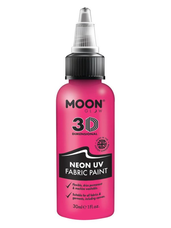 Moon Glow - Neon UV Intense Fabric Paint, Pink | Merthyr Tydfil | Why Not Shop Online