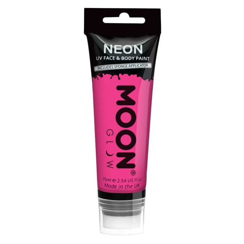 Moon Glow Supersize Intense Neon UV Face Paint, Intense Pink 75ml | Why Not Shop