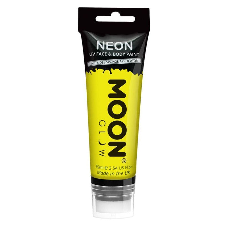 Moon Glow Supersize Intense Neon UV Face Paint, Intense Yellow 75ml | Merthyr Tydfil | Why Not Shop Online