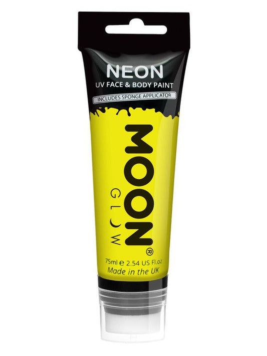 Moon Glow Supersize Intense Neon UV Face Paint, Intense Yellow 75ml | Merthyr Tydfil | Why Not Shop Online