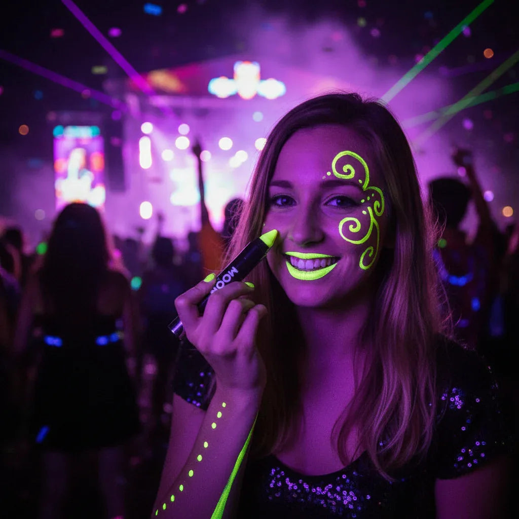 Moon Glow Pastel Neon UV Body Crayons Pastel Yellow - Why Not Shop