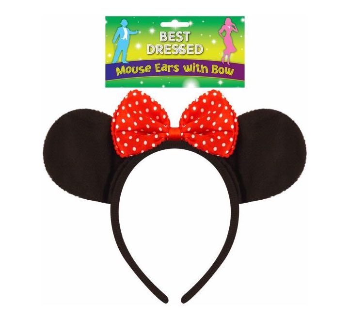 Mouse Ears Headband With Red Bow | Merthyr Tydfil | Why Not Shop Online