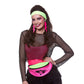 Multi-Coloured Neon Bum Bag - I Love The 80's, With 2 Zips & Adjustable Strap | Why Not Shop