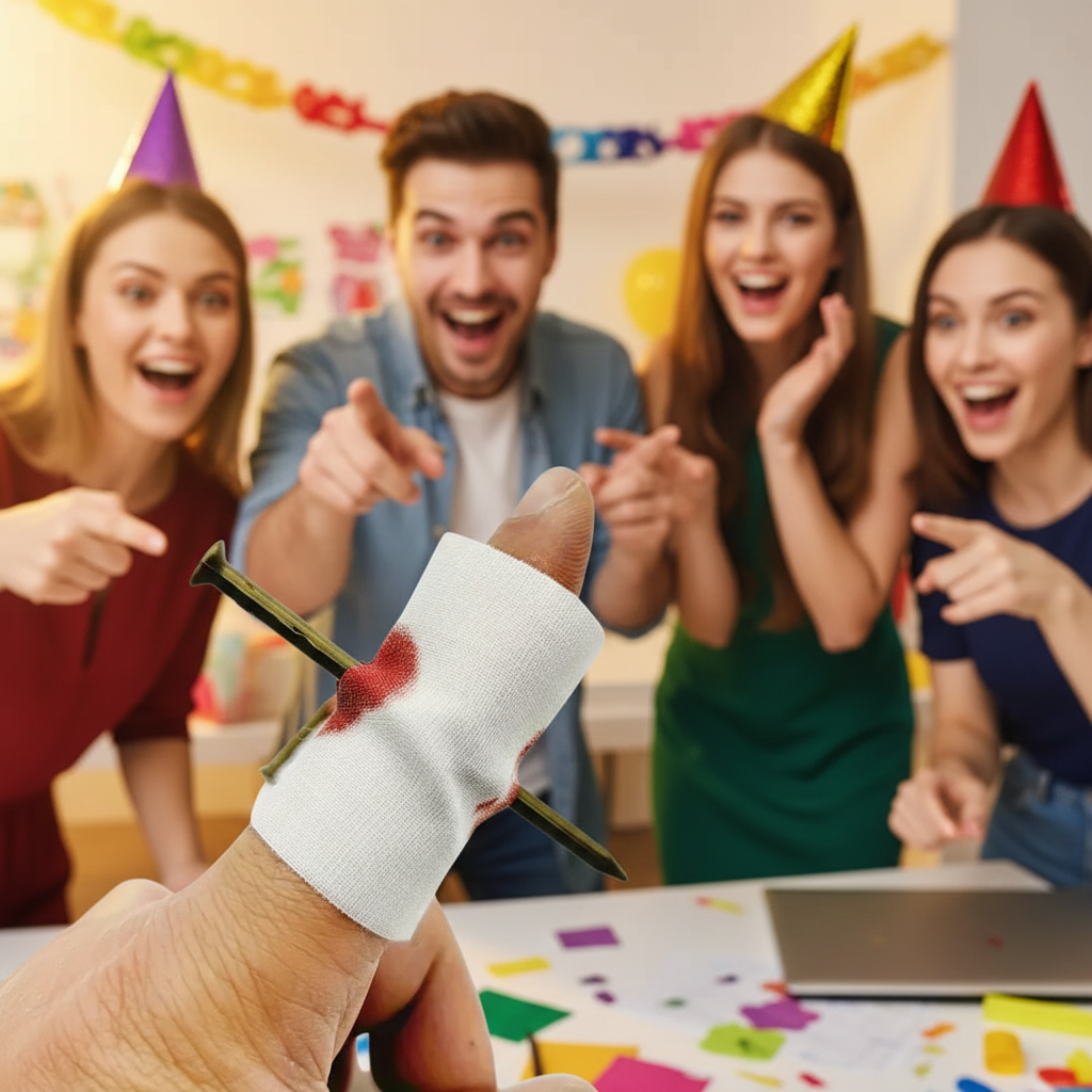 Nail Through Finger Joke | Merthyr Tydfil | Why Not Shop Online