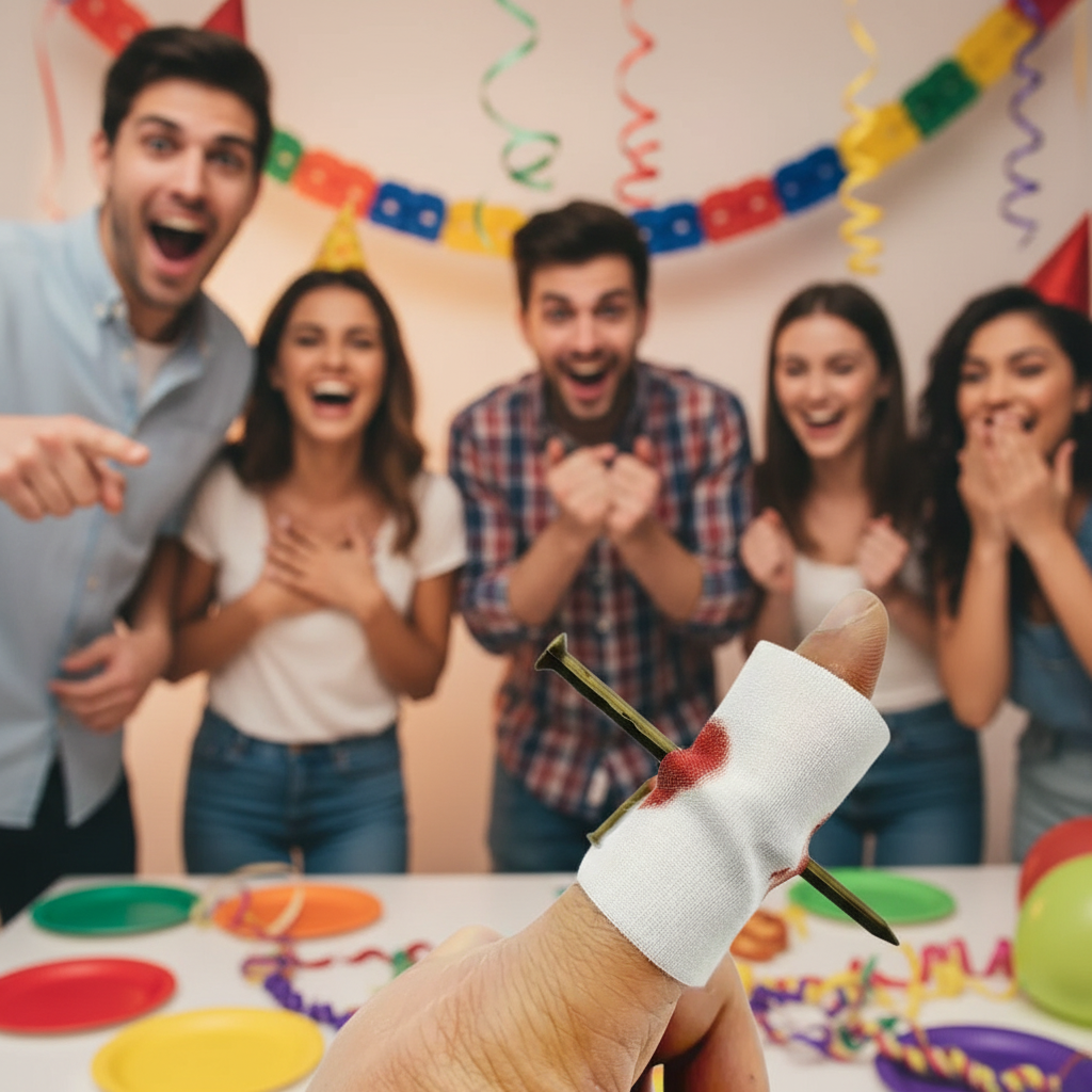 Nail Through Finger Joke | Merthyr Tydfil | Why Not Shop Online