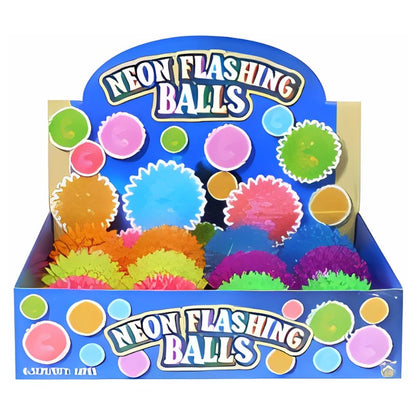 Neon Flashing Spiky Balls 6.5cm Assorted Colours | Why Not Shop