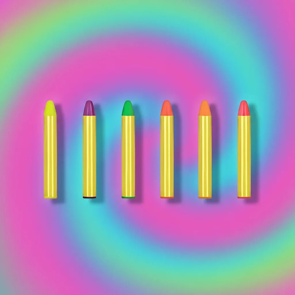 Neon Face And Body Painting Crayons Pack Of 6 - Why Not Shop