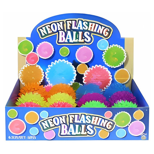 Neon Flashing Spiky Balls 6.5cm Assorted Colours | Merthyr Tydfil | Why Not Shop Online