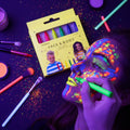 Neon UV Light Face And Body Painting Crayons Pack Of 6 - Why Not Shop