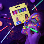 Neon UV Light Face And Body Painting Crayons Pack Of 6 - Why Not Shop