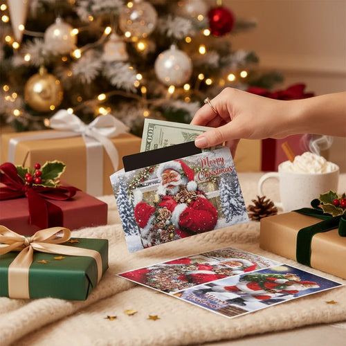 North Pole Christmas Money Wallets - Festive Pack of 4 - Why Not Shop