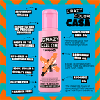 Crazy Color Orange Semi-Permanent Hair Dye 100ml