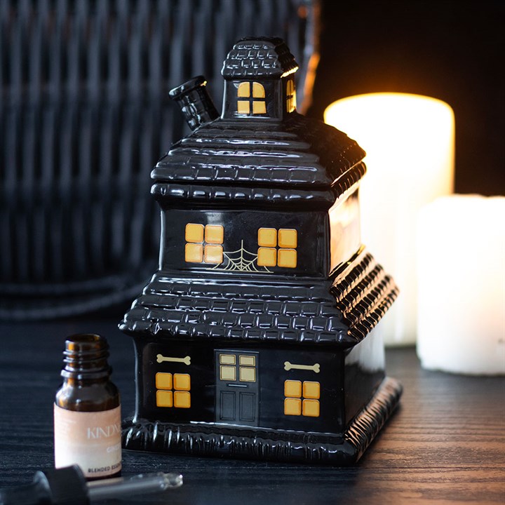 Black Haunted House Oil Burner and Wax Warmer | Merthyr Tydfil | Why Not Shop Online