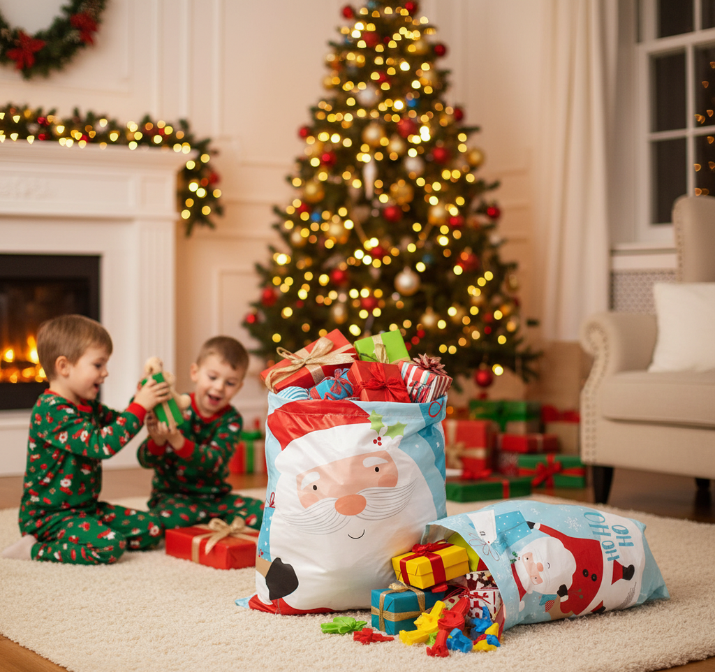 PVC Santa Sacks Pack of 3 | Merthyr Tydfil | Why Not Shop Online