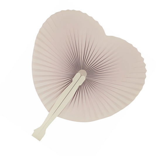 Paper Fan With Folding Plastic Handle White 14.5cm | Why Not Shop