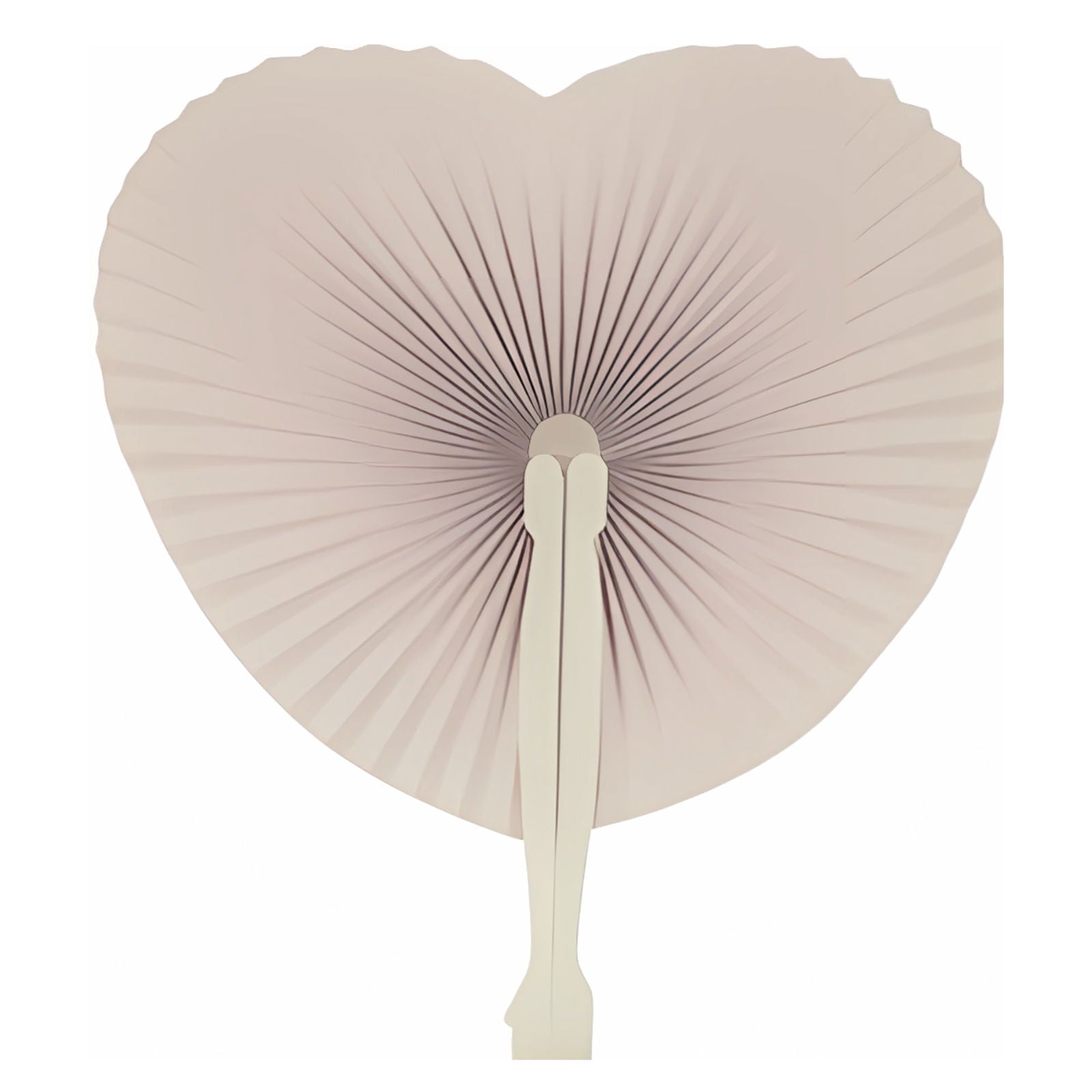 Paper Fan With Folding Plastic Handle White 14.5cm | Why Not Shop