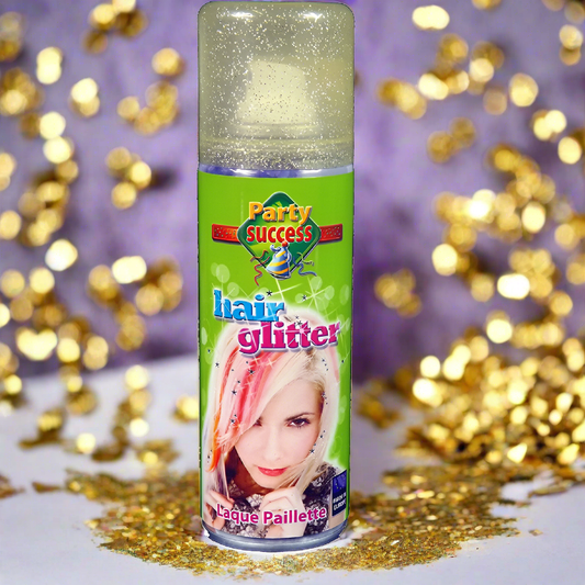 Party Success Gold Glitter Hairspray 125ml | Merthyr Tydfil | Why Not Shop Online
