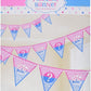 Pennant Flag Gender Reveal Banner 4.5M | Why Not Shop