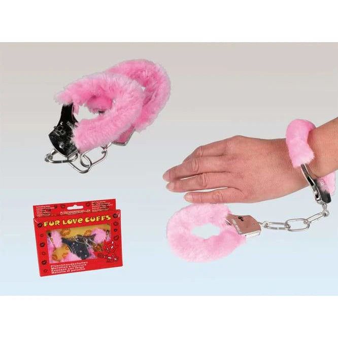 Pink Fur Hen Party Handcuffs With Keys | Why Not Shop