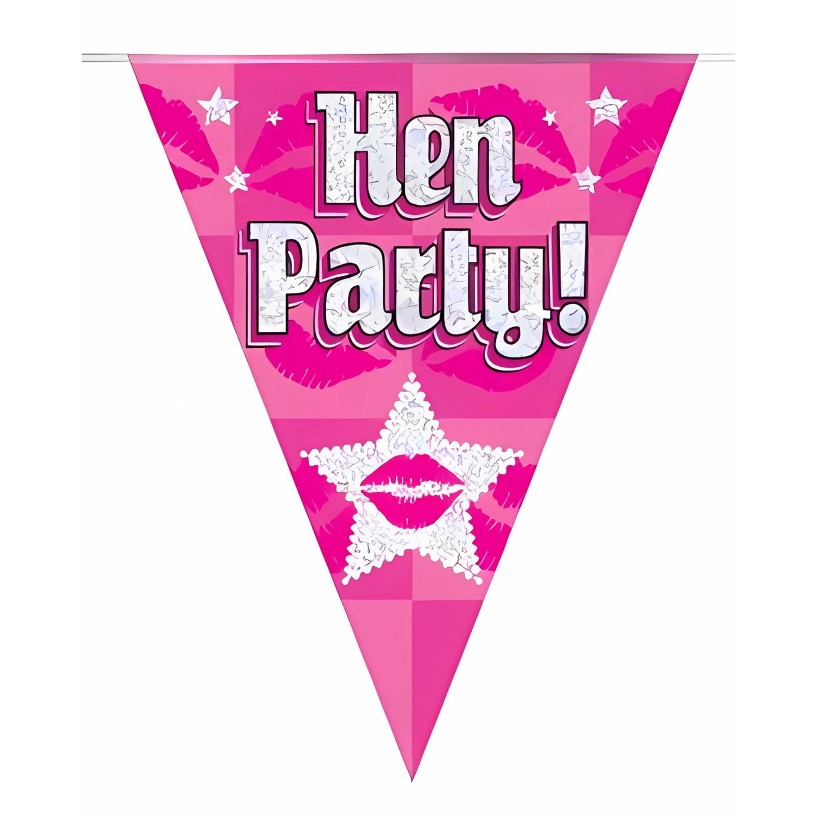 Pink Hen Party Bunting 11 Flags | Merthyr Tydfil | Why Not Shop Online