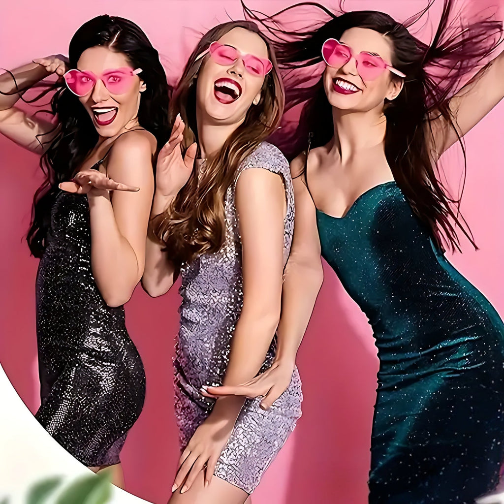 Pink Heart-Shaped Fashion Glasses for Women | Why Not Shop