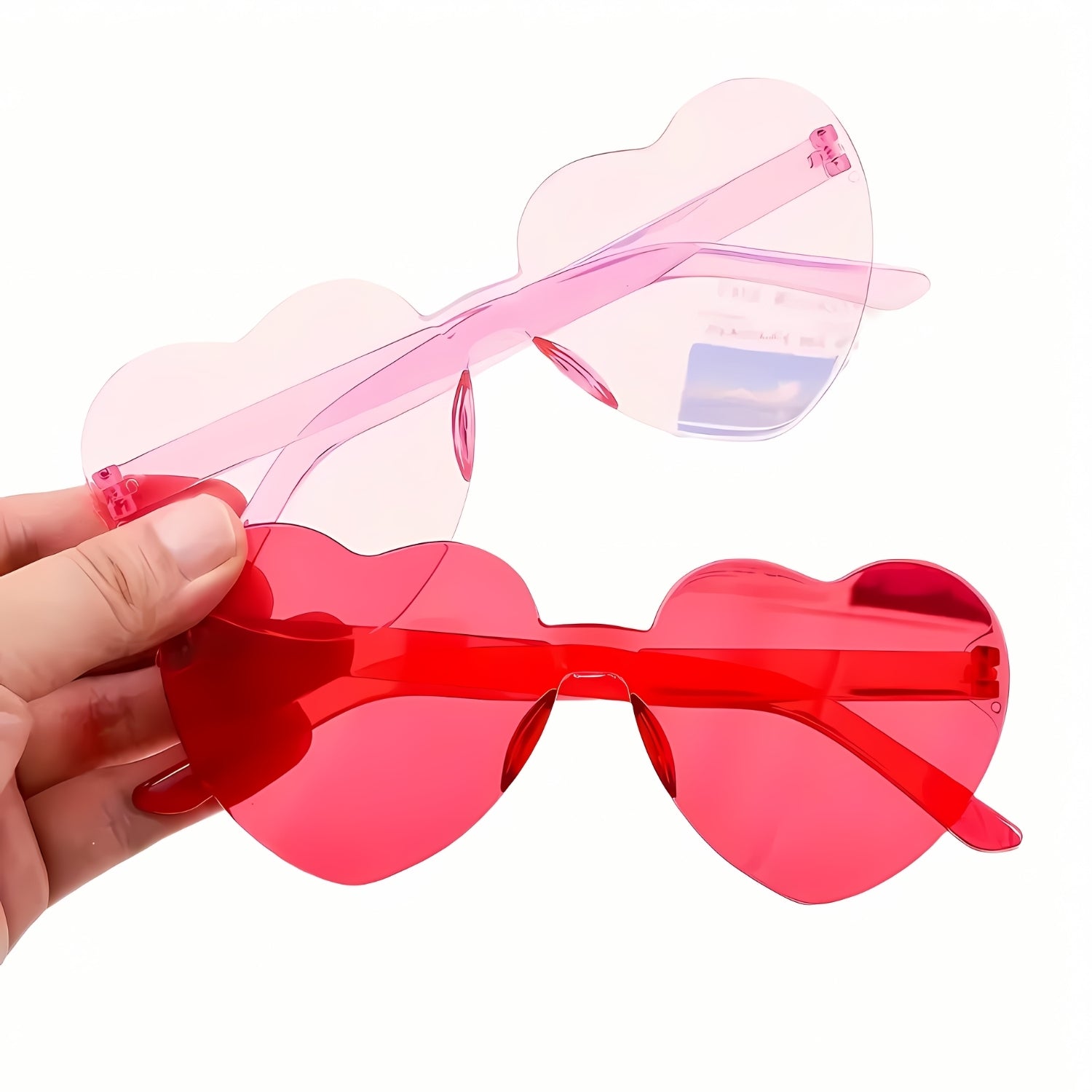 Pink Heart-Shaped Fashion Glasses for Women | Why Not Shop