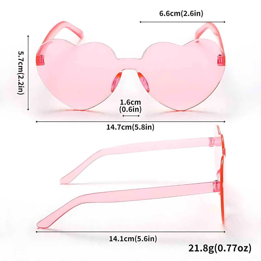 Pink Heart-Shaped Fashion Glasses for Women | Why Not Shop
