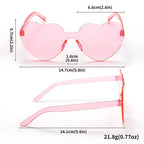 Pink Heart Shaped Fashion Glasses For Women - Why Not Shop