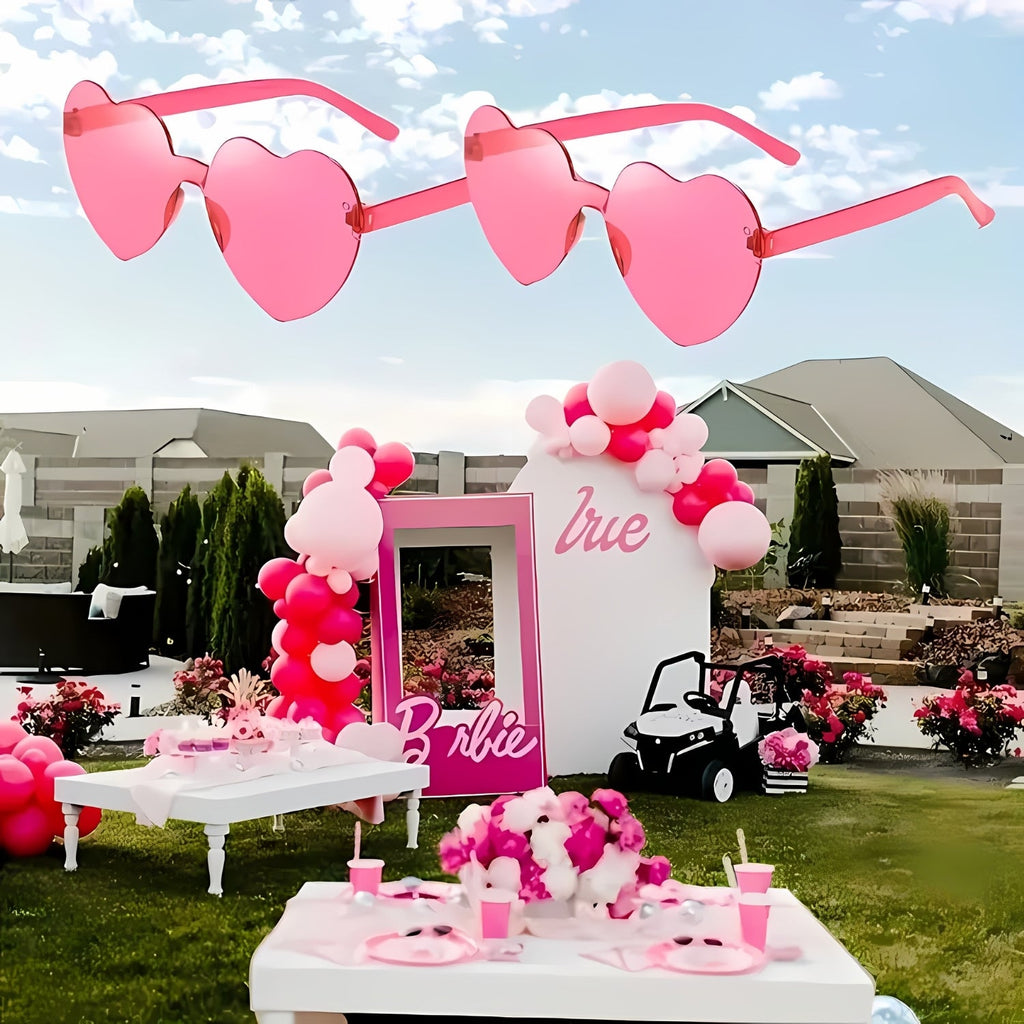 Pink Heart-Shaped Fashion Glasses for Women | Why Not Shop