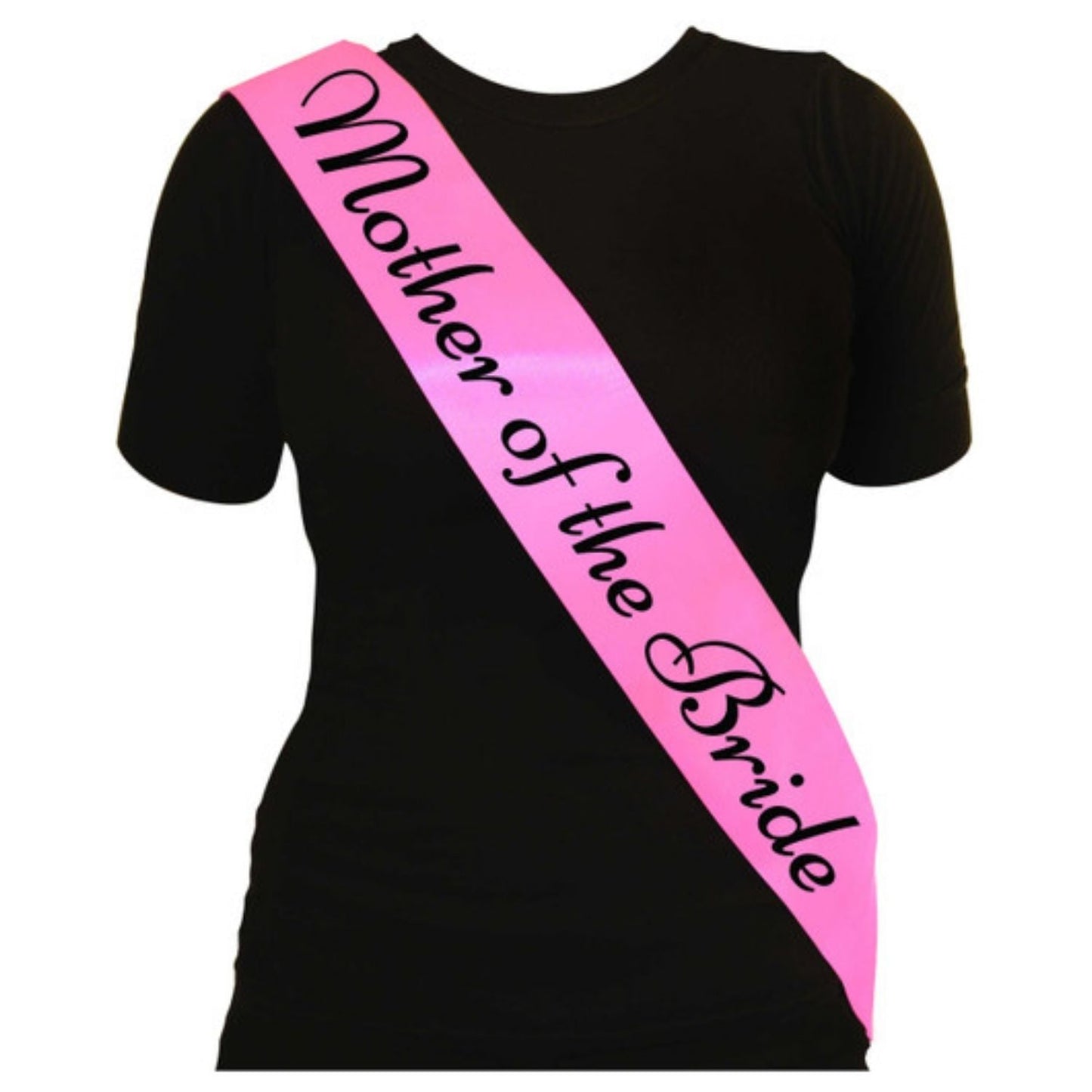 Pink Hen Party Mother of the Bride Sashes With Black Writing | Why Not Shop