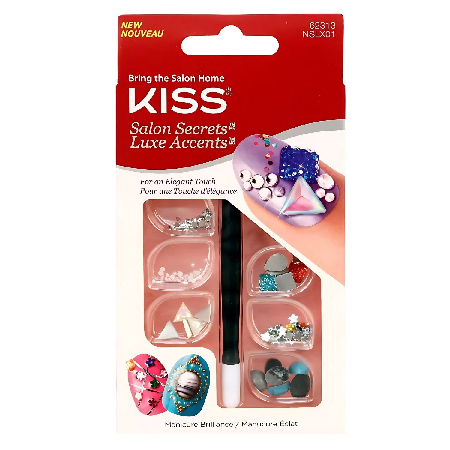 Kiss Salon Secrets Luxe Accents Nail Gems Accessory Kit | Merthyr Tydfil | Why Not Shop Online