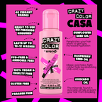 Crazy Color Rebel UV Neon Pink Semi-Permanent Hair Dye 100ml