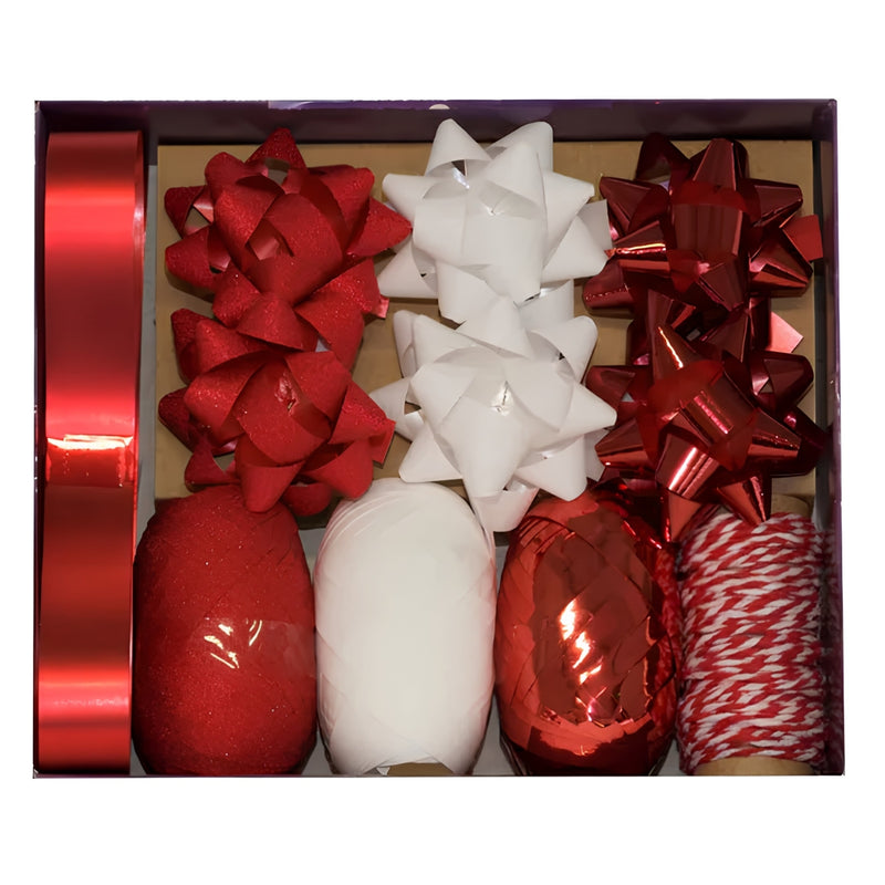 Red Bow & Ribbon Gift Wrapping Set – Designs by Violet