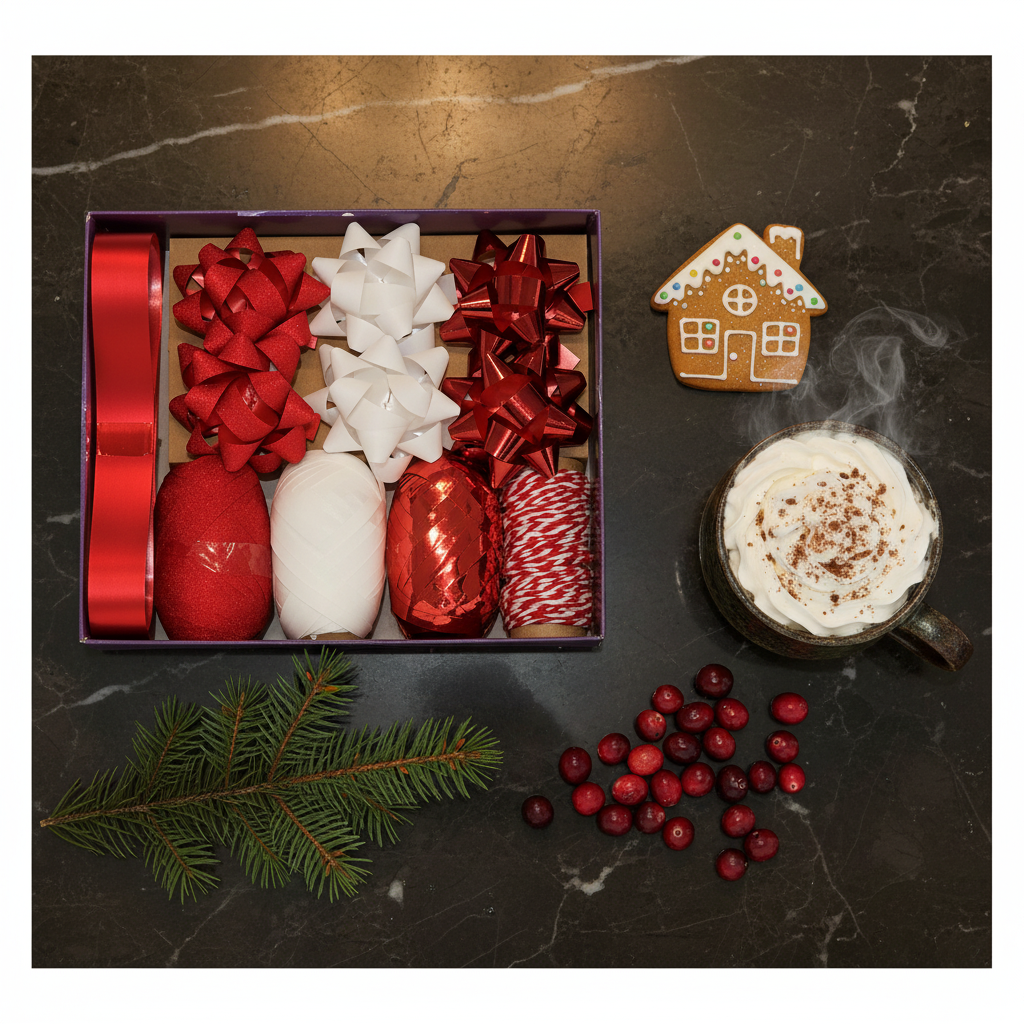 Red Bow And Ribbon Set | Merthyr Tydfil | Why Not Shop Online