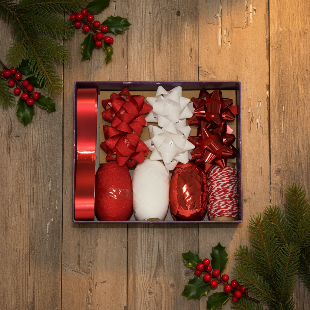 Red Bow And Ribbon Set | Merthyr Tydfil | Why Not Shop Online