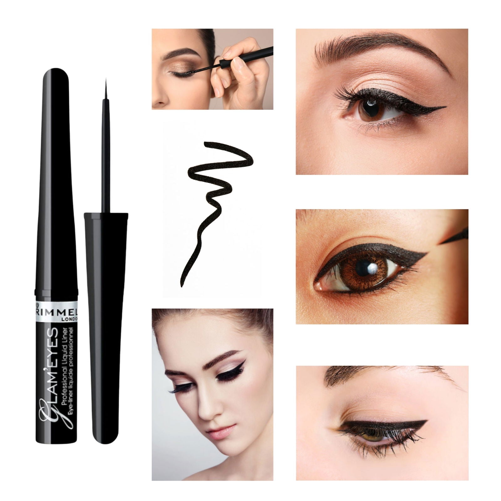 Rimmel Glam Eyes Professional Liquid Eyeliner 001 Black Glamour | Why Not Shop