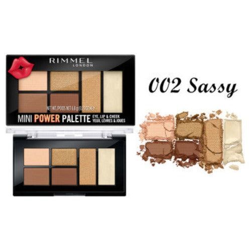 Rimmel Mini Power Palette For Eyes, Lips & Cheeks - 002 Sassy | Merthyr Tydfil | Why Not Shop Online