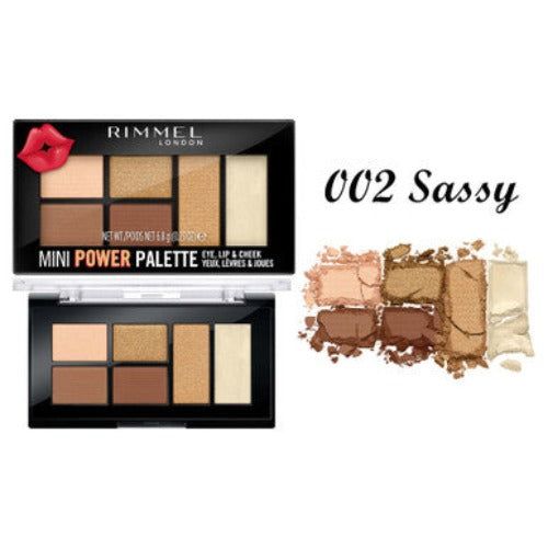 Rimmel Mini Power Palette For Eyes, Lips & Cheeks - 002 Sassy | Why Not Shop