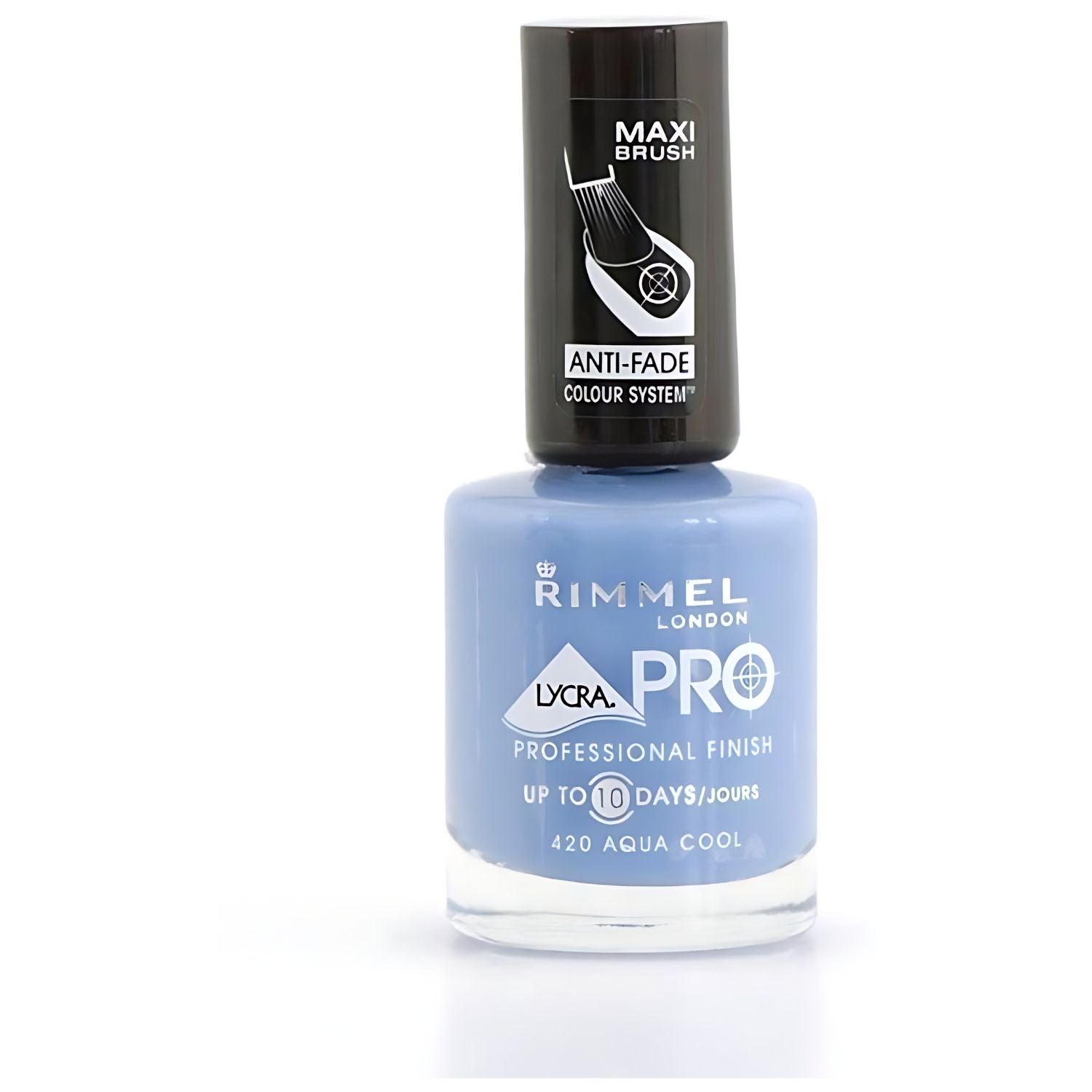 Rimmel London Lycra Pro Blue Nail Polish Aqua Cool 420 | Why Not Shop