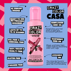 Crazy Color Ruby Rouge Semi-Permanent Hair Dye 100ml
