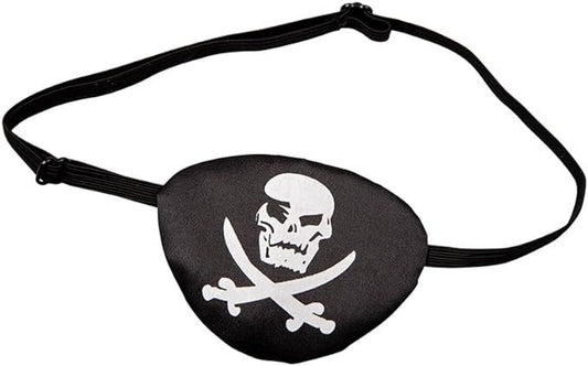 Satin Pirate Eye Patch Black & White | Why Not Shop