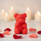 Scented Rose Bear Candle 6.6cm - Why Not Shop