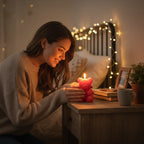 Scented Rose Bear Candle 6.6cm - Why Not Shop