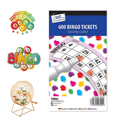 Security Coded Bingo Tickets Pack of 600 | Why Not Shop