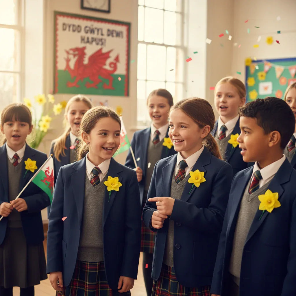 Silk Welsh Daffodil Pin Brooch - Why Not Shop