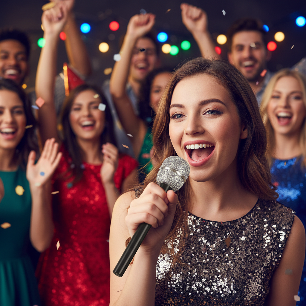 Silver Glitter Microphones | Merthyr Tydfil | Why Not Shop Online