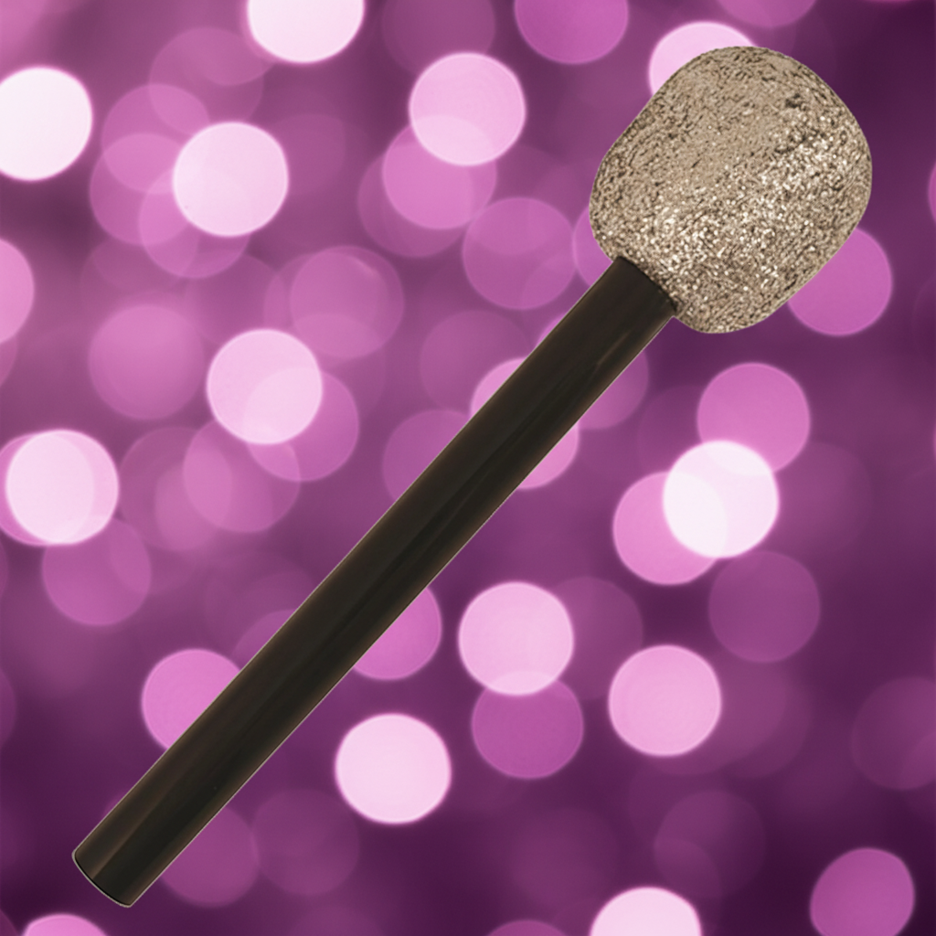 Silver Glitter Microphones | Merthyr Tydfil | Why Not Shop Online
