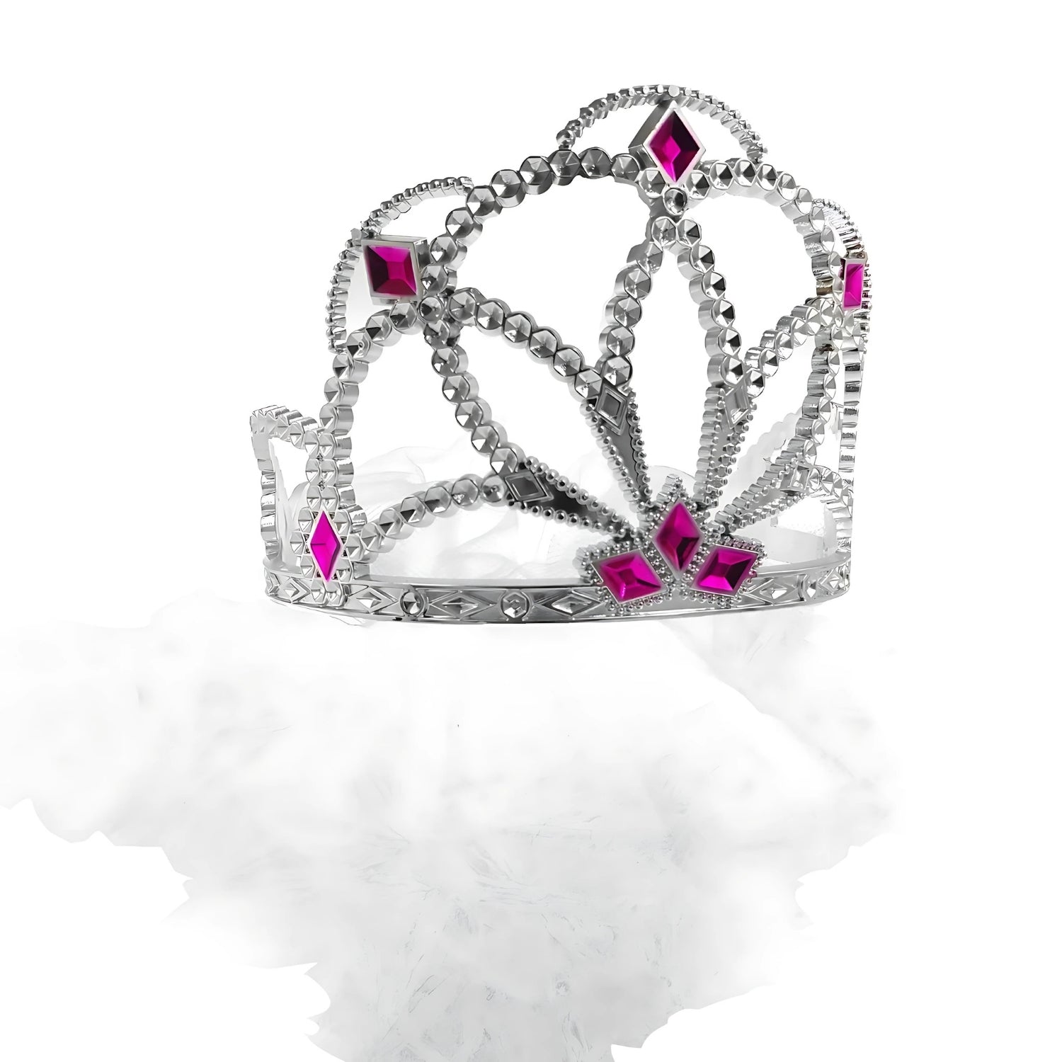 Silver Hen Party Crown Tiara with White Veil | Merthyr Tydfil | Why Not Shop Online